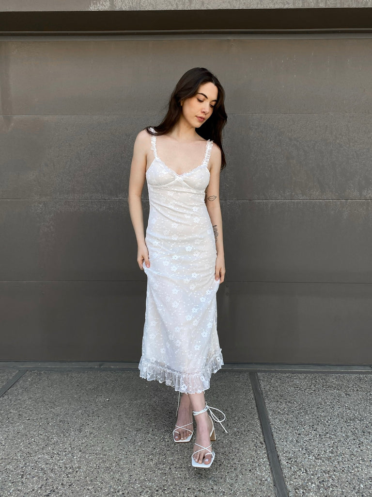 Gwen Maxi Dress in White