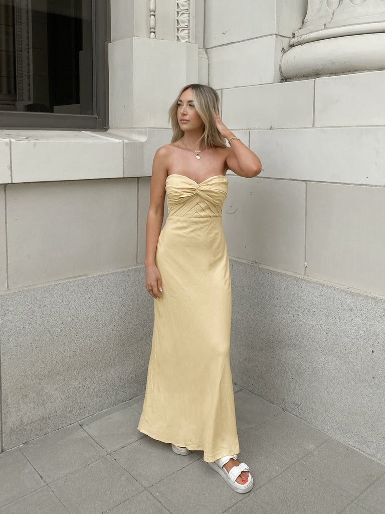 Yara Strapless Maxi Dress in Sun