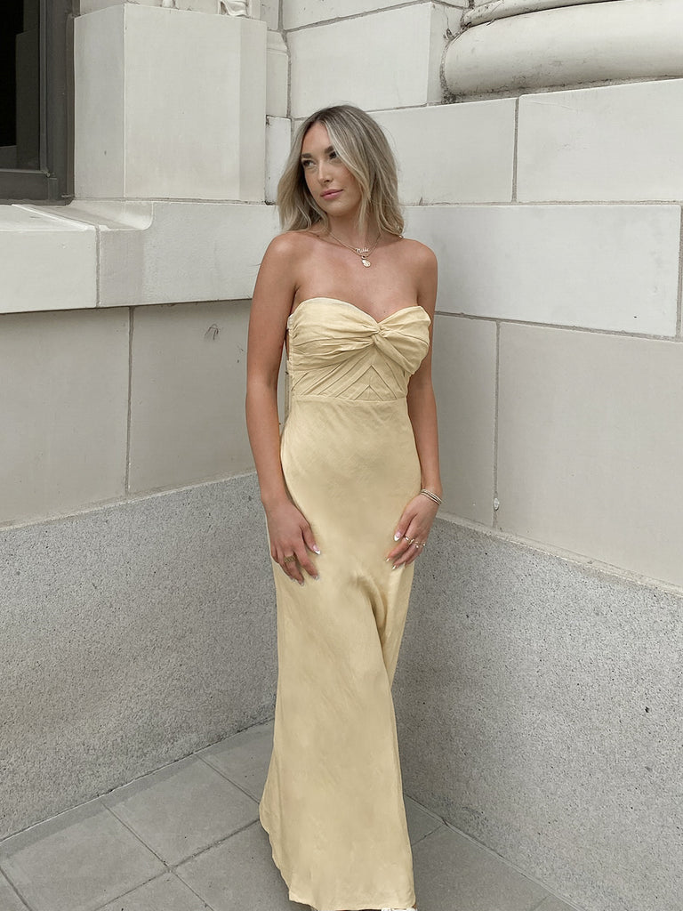 Yara Strapless Maxi Dress in Sun