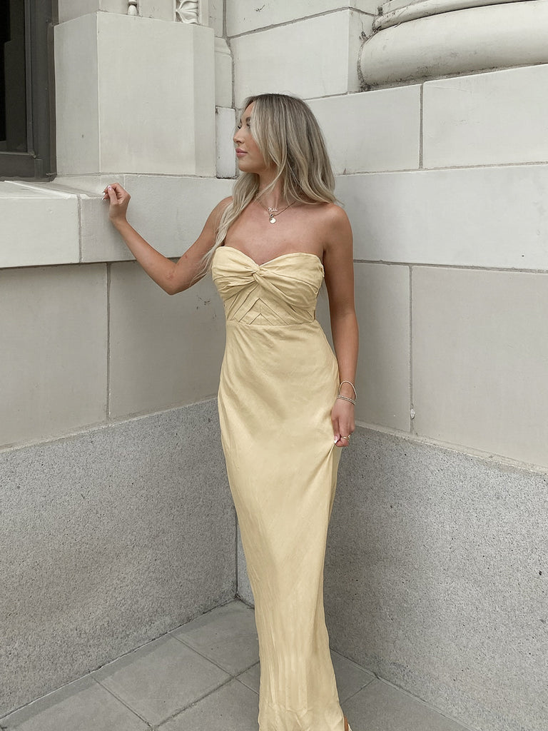 Yara Strapless Maxi Dress in Sun