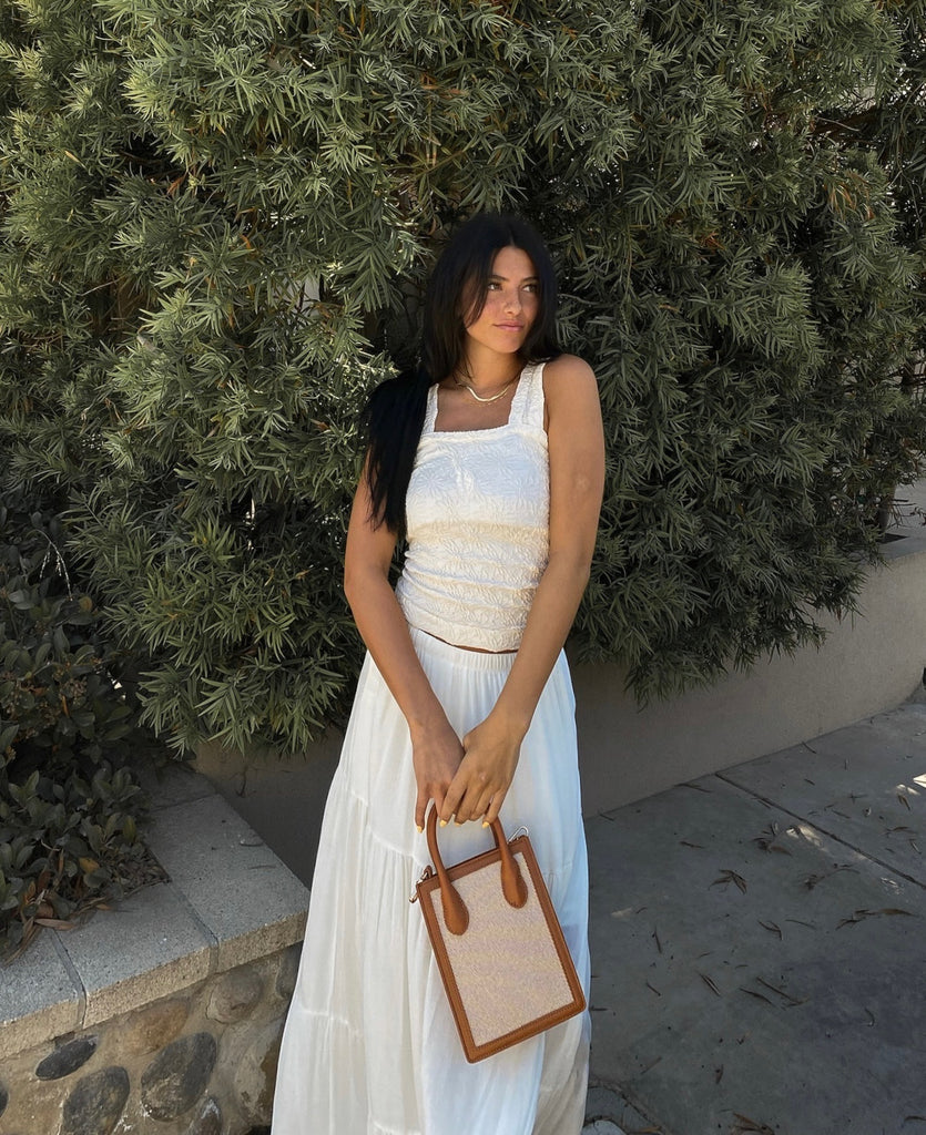 Siesta Maxi Skirt in White