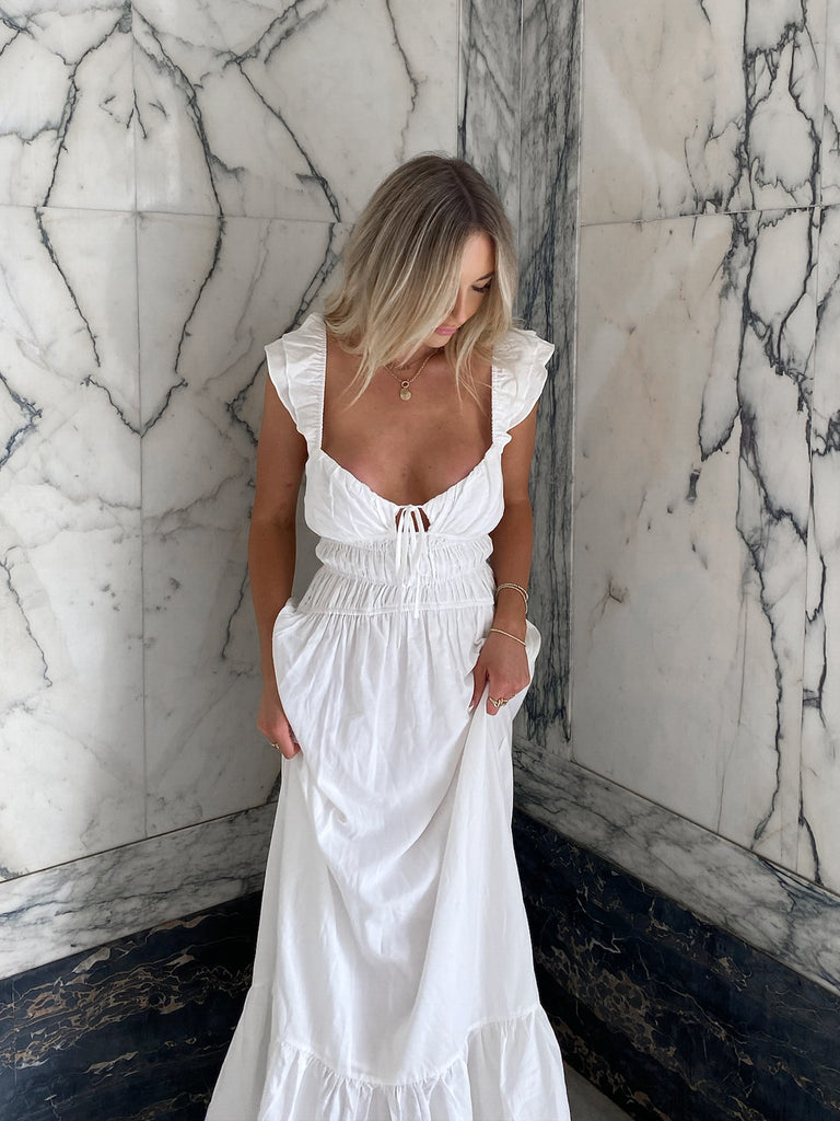 Gwendolyn Maxi Dress in White