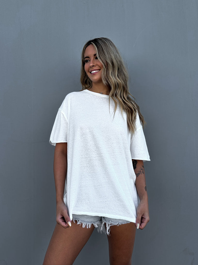 Nina Tee in White by FREE PEOPLE