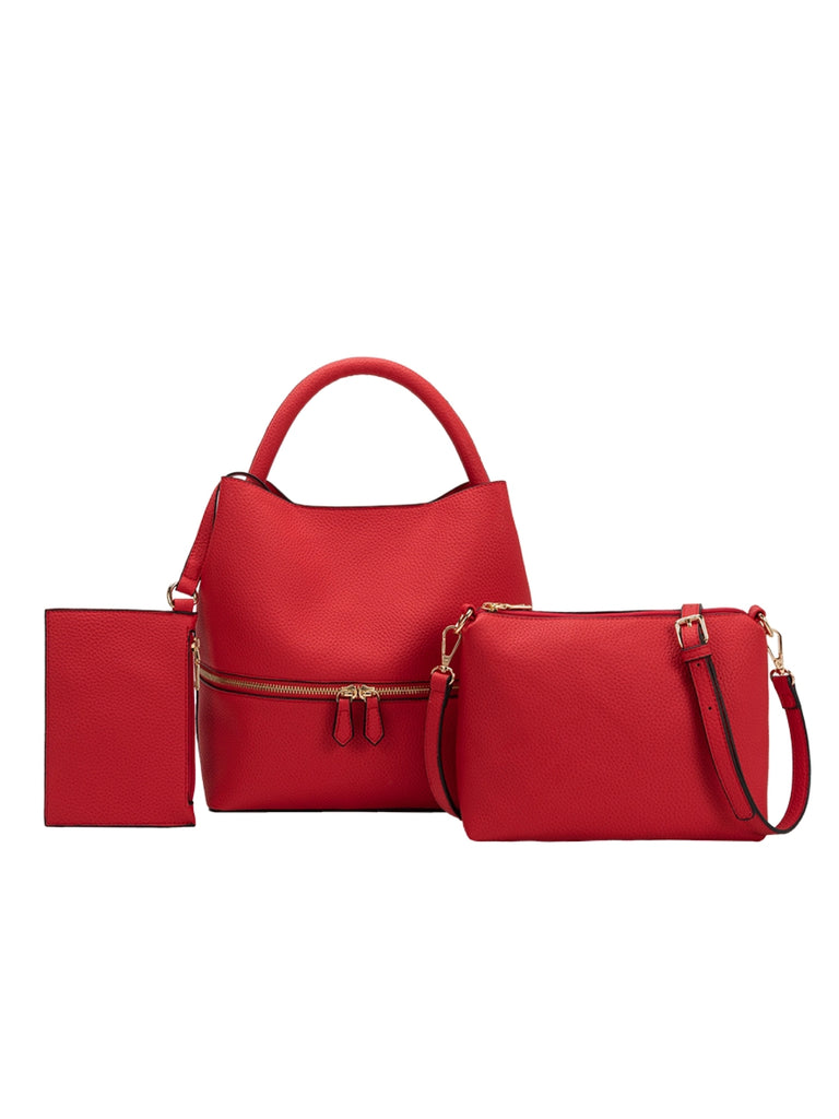 Karianna Vegan Crossbody Bag in Red