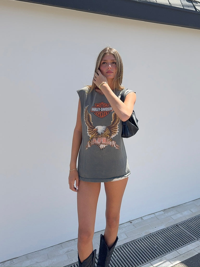 Fort Lauderdale Harley Muscle Tank in Army