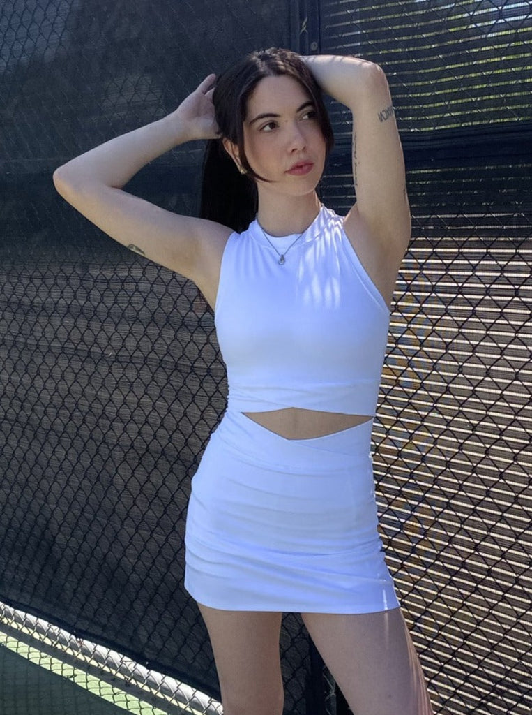 Served Up Active Skirt in White