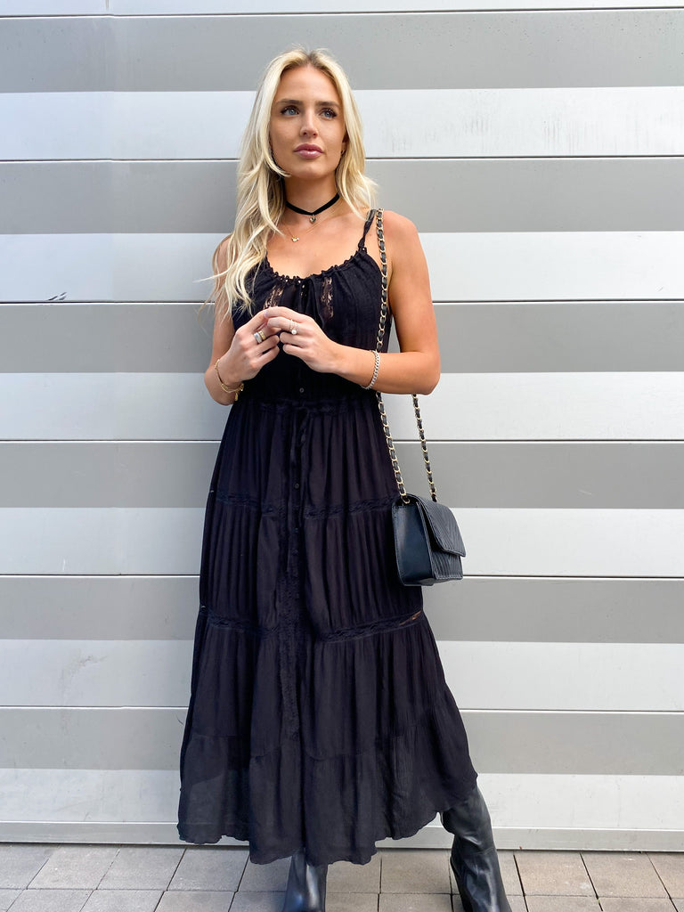 Back For Good Maxi Dress in Black