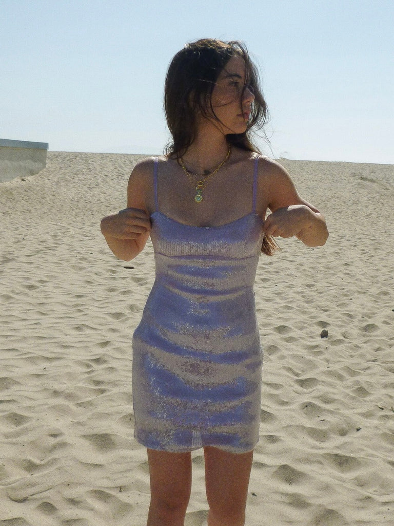 Lavender Haze Sequin Mini Dress