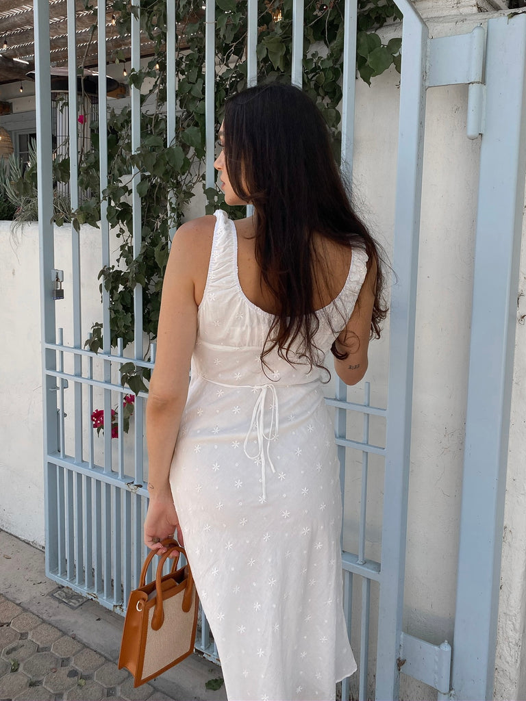 Tabitha Midi Dress in Summer White