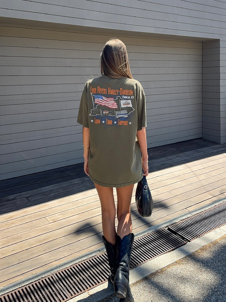 Kentucky Harley Tee in Army