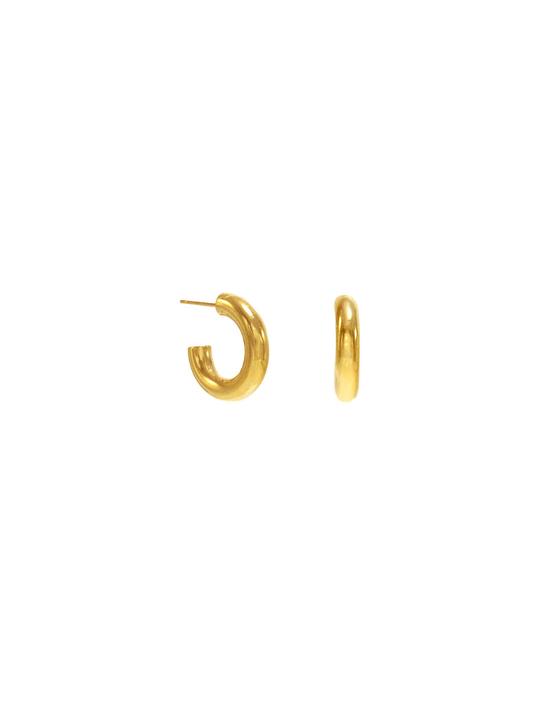14K Small Thick A$$ Hoops