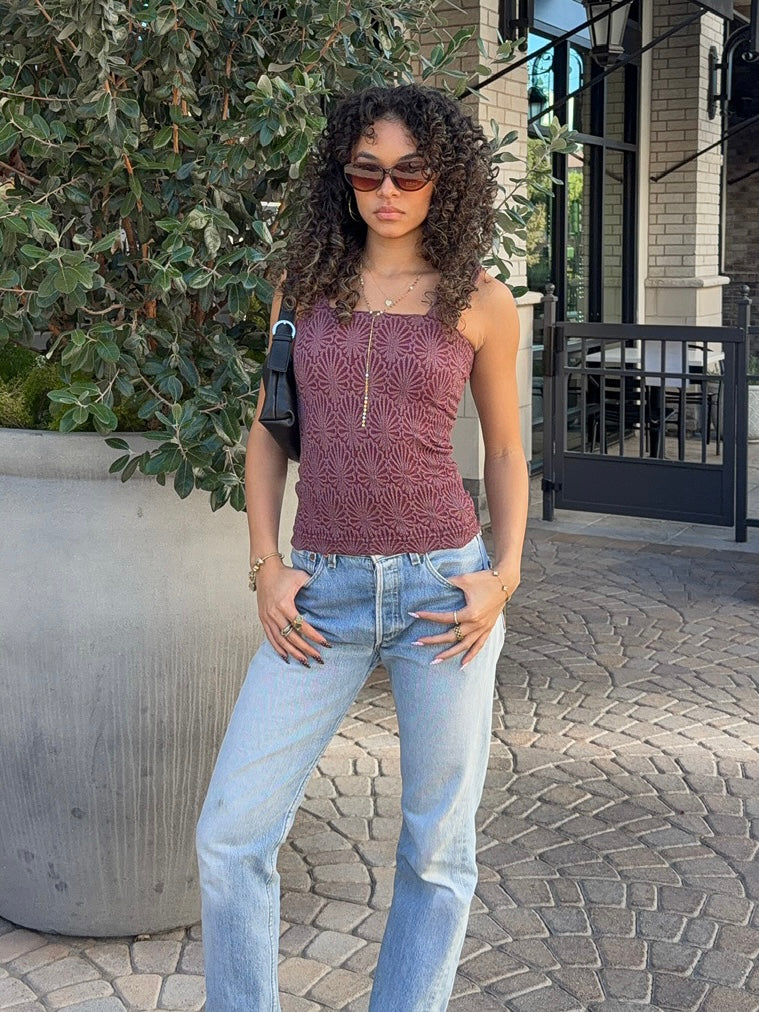 Love Note Cami in Wine