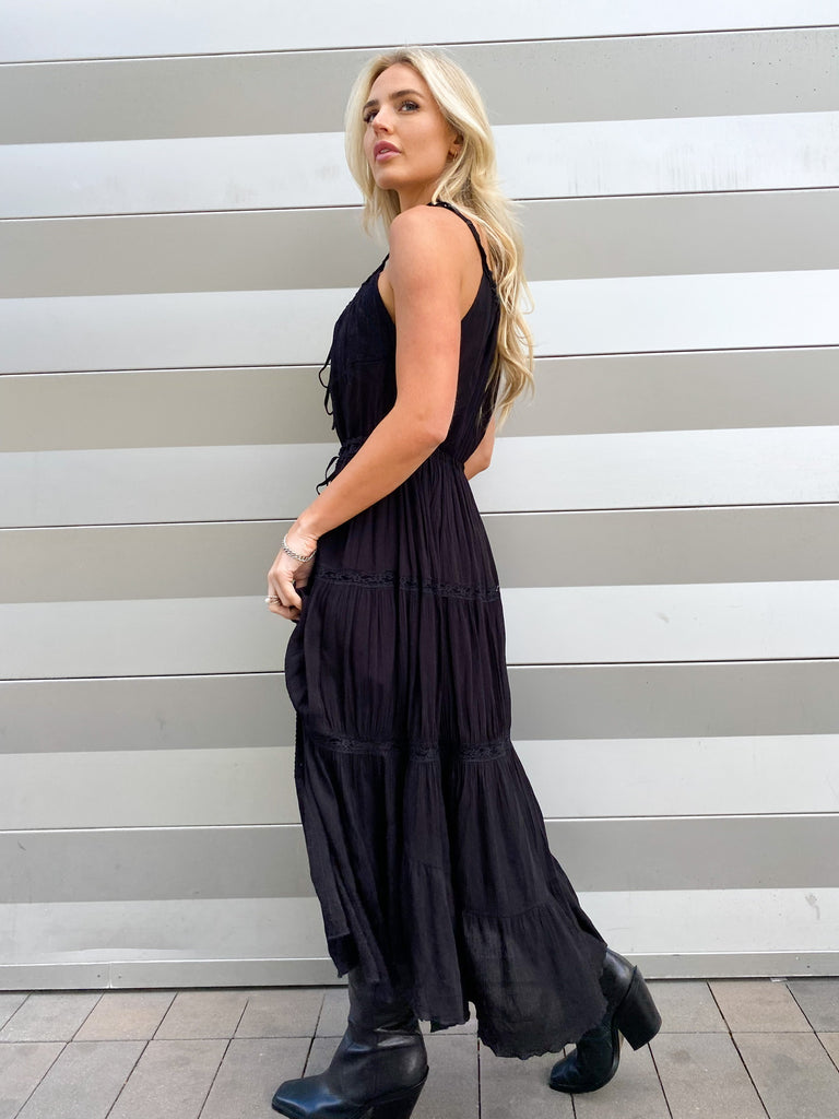 Back For Good Maxi Dress in Black