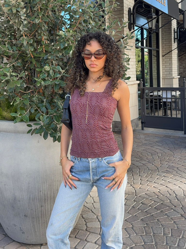 Love Note Cami in Wine