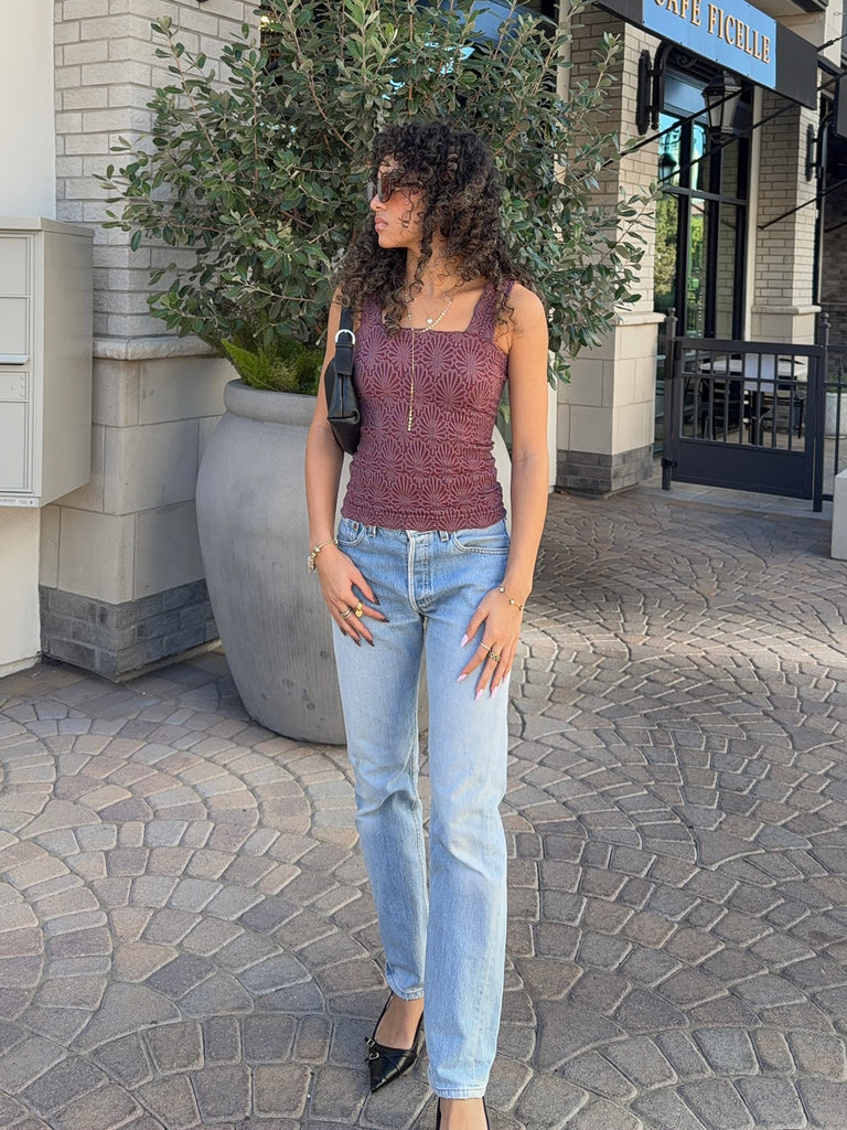 Love Note Cami in Wine