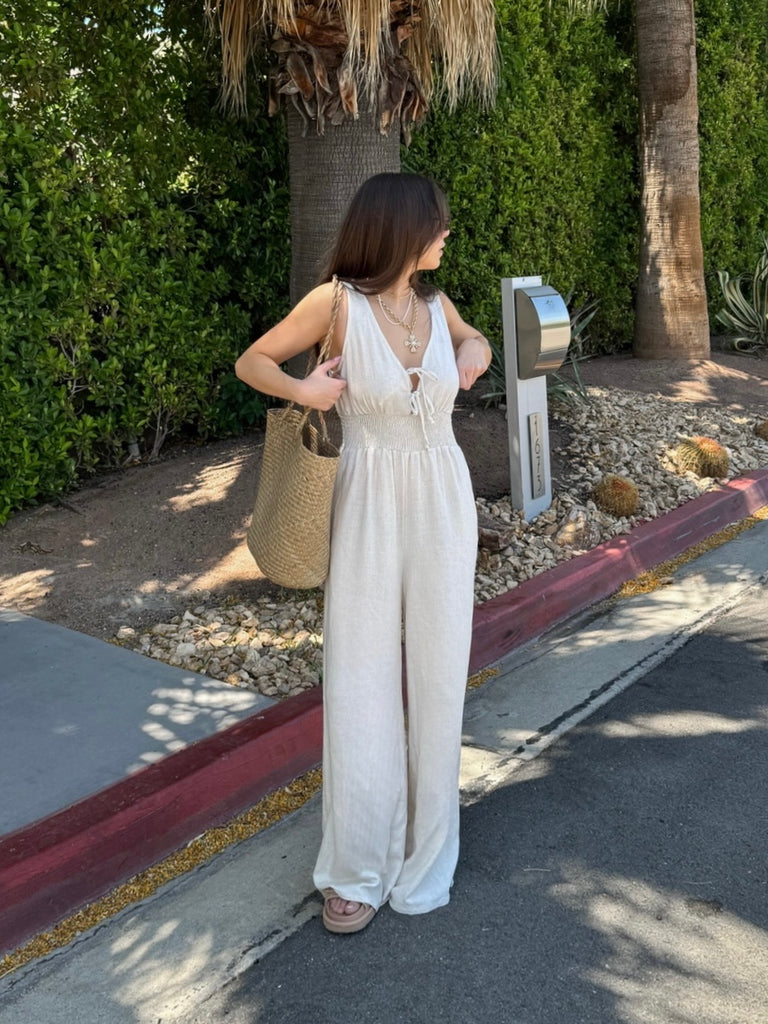 Ida Jumpsuit in Oat