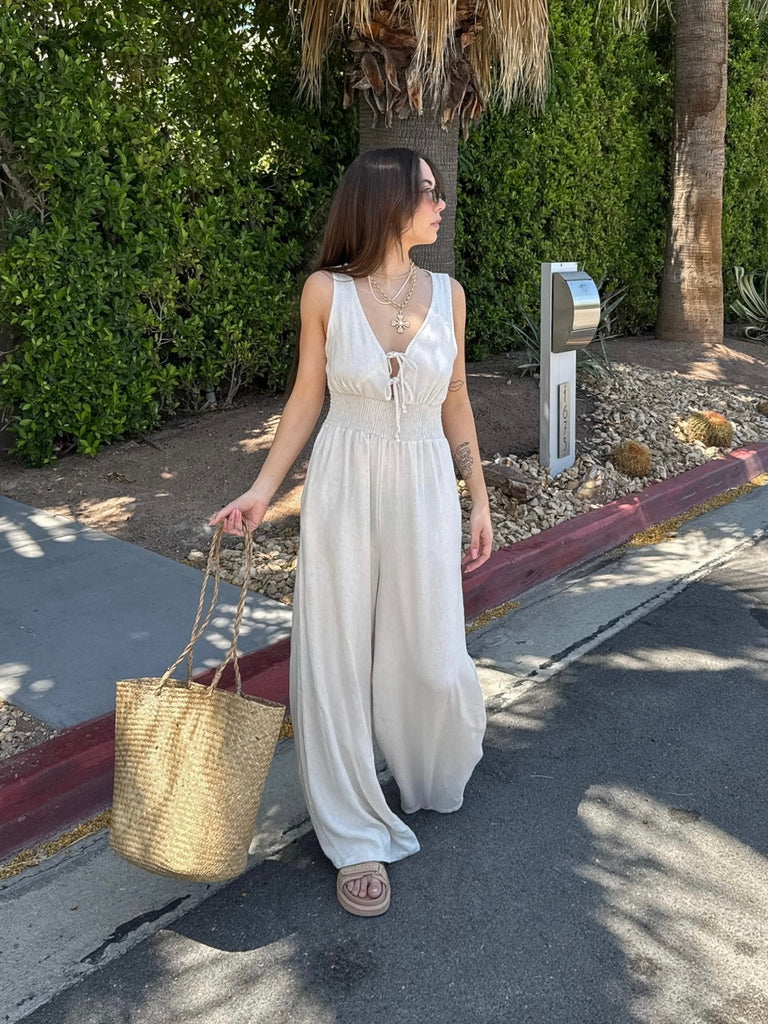Ida Jumpsuit in Oat