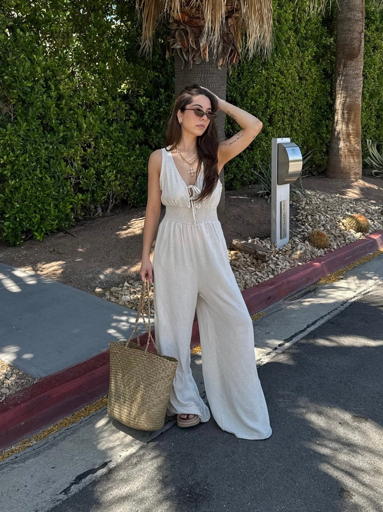 Ida Jumpsuit in Oat