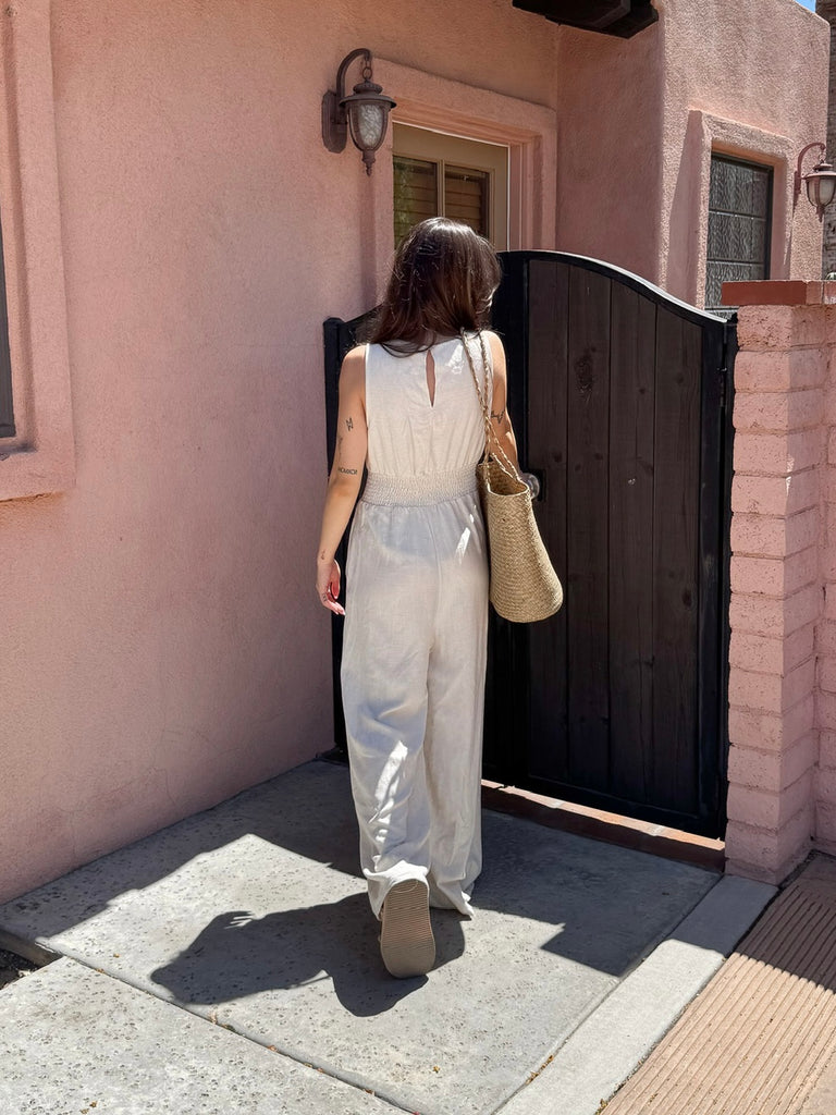 Ida Jumpsuit in Oat