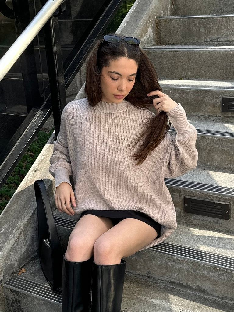 Calvin Sweater in Light Taupe