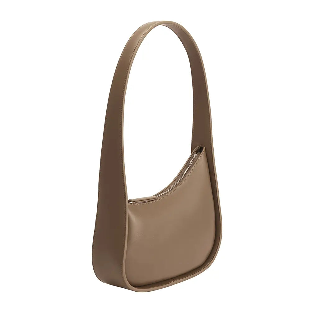 Willow Vegan Shoulder Bag in Taupe