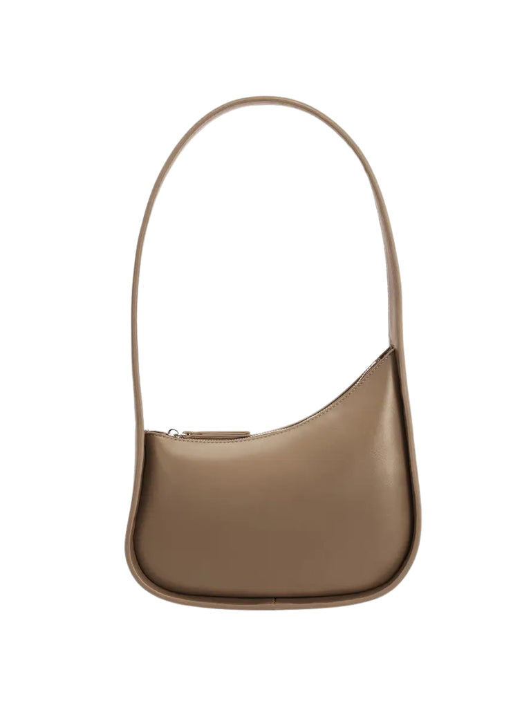 Willow Vegan Shoulder Bag in Taupe