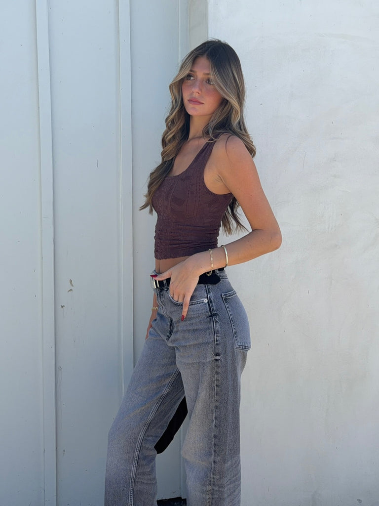 Brianna Tank in Espresso