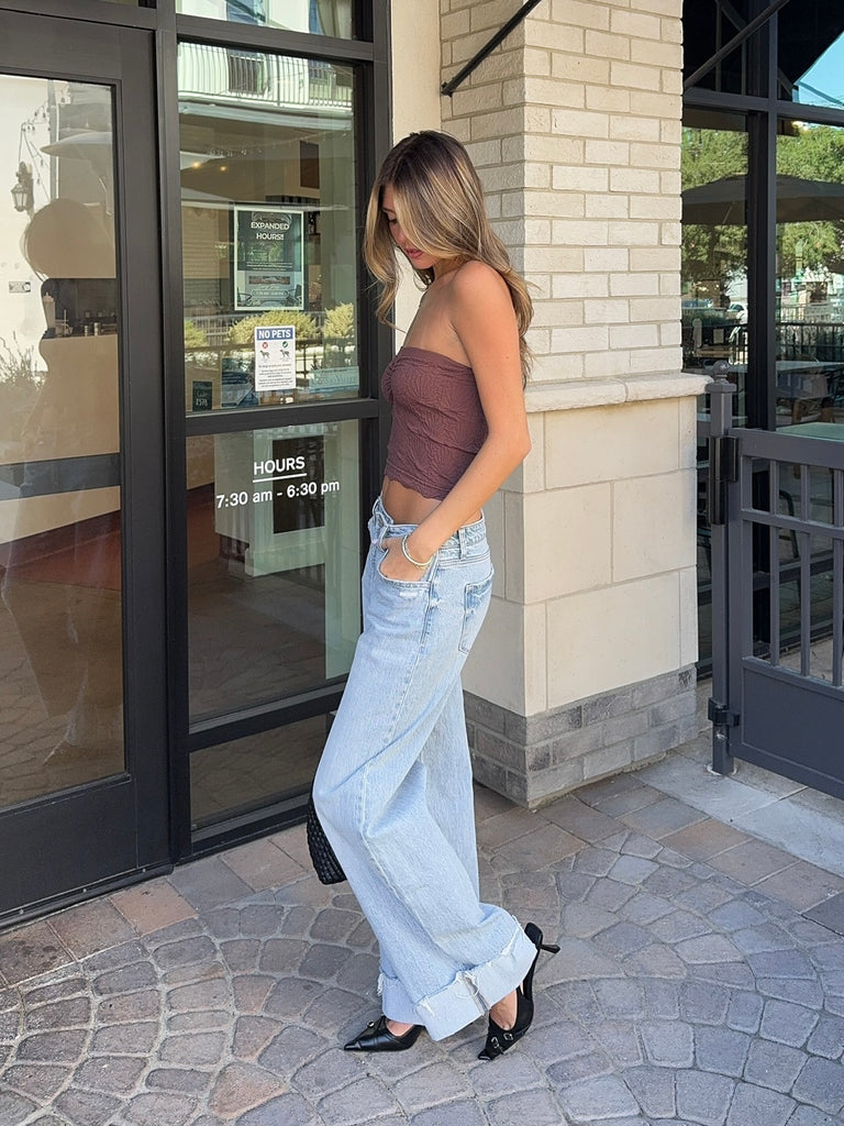 Love Note Tube Top in Espresso