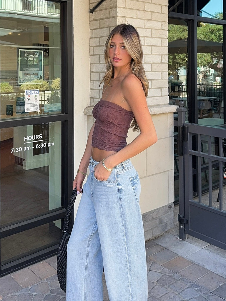 Love Note Tube Top in Espresso