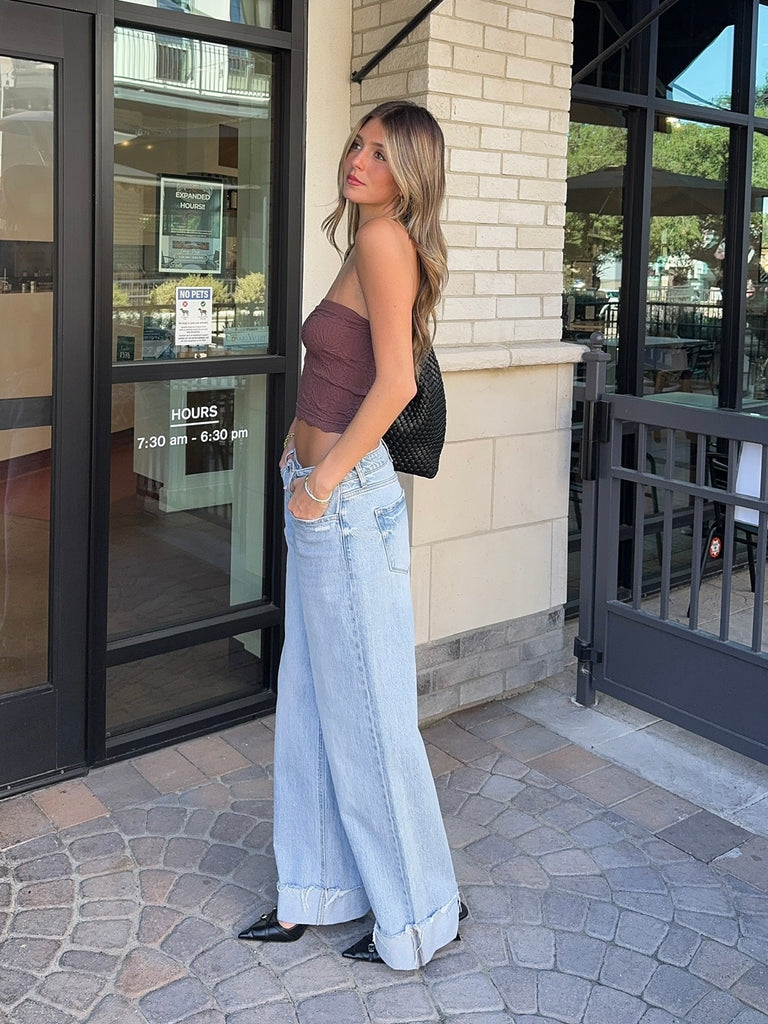 Love Note Tube Top in Espresso