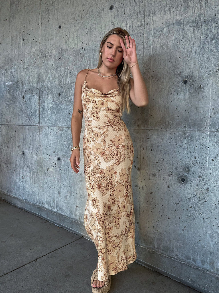 Golden Havana Midi Dress