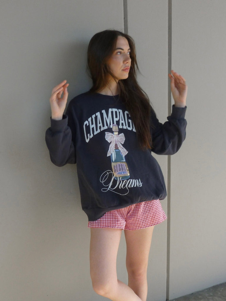 Dreams Sunday Sweatshirt in Black Sand by Z SUPPLY