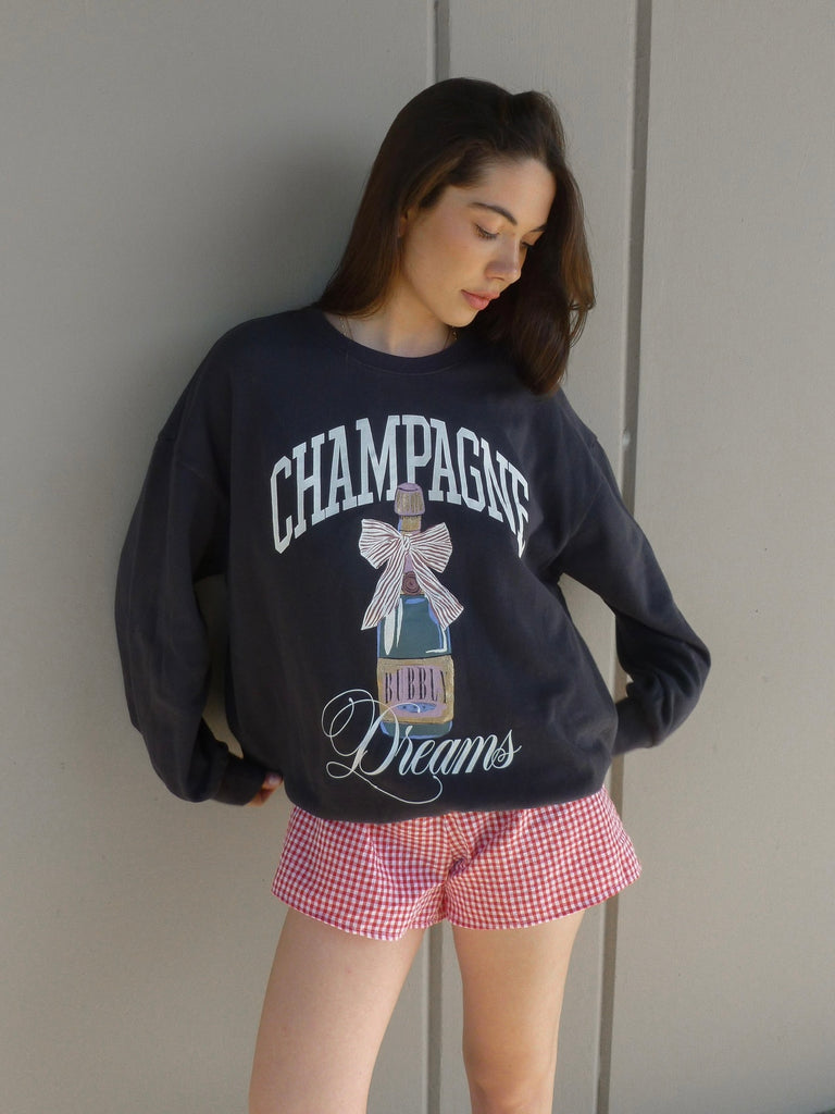 Dreams Sunday Sweatshirt in Black Sand by Z SUPPLY