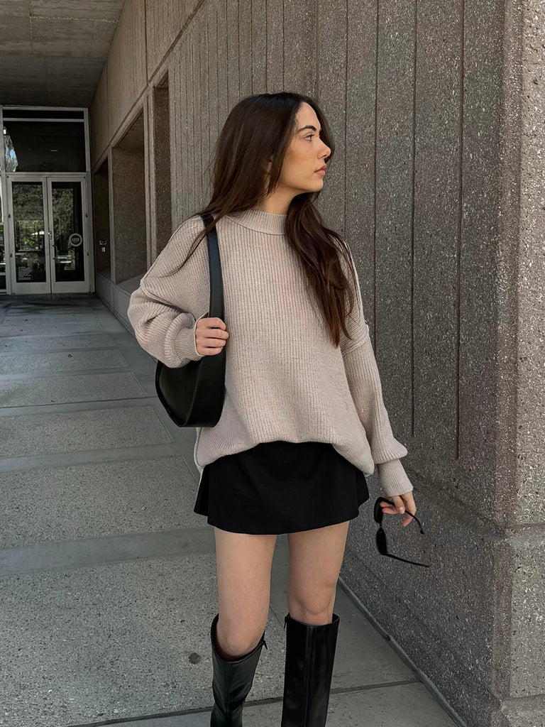 Calvin Sweater in Light Taupe