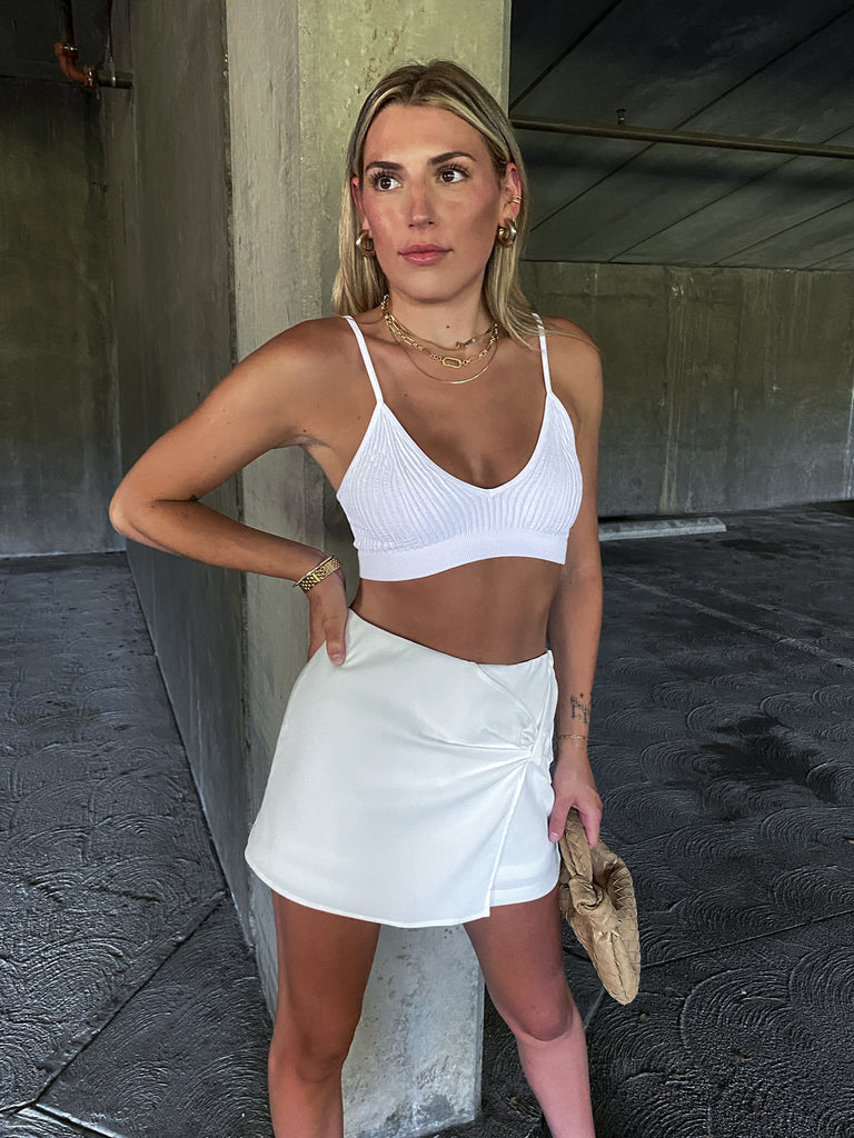 Eryn Mini Skirt in White