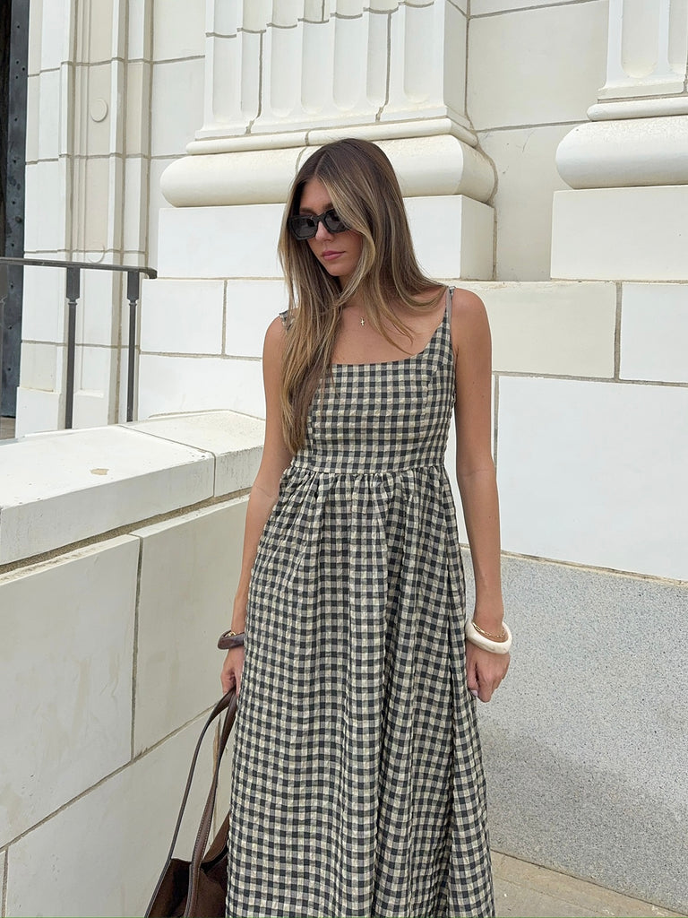 Montana Gingham Maxi Dress