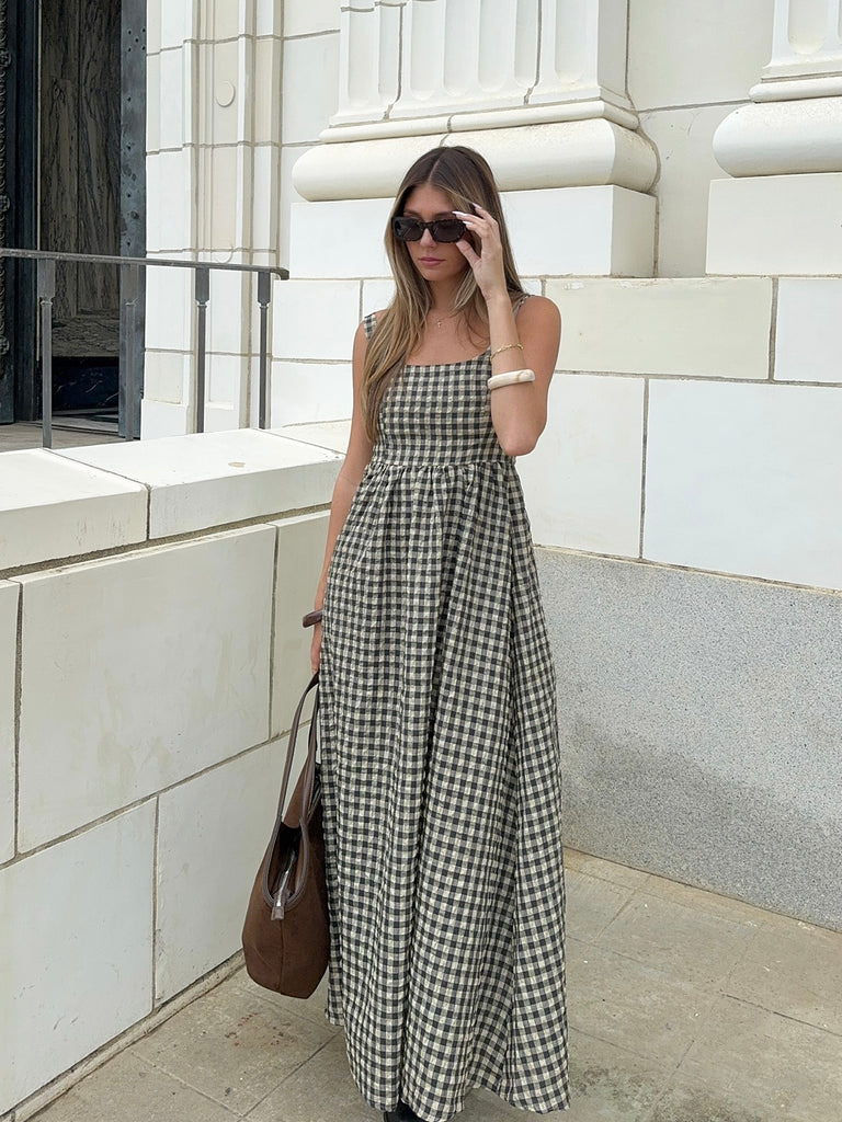 Montana Gingham Maxi Dress
