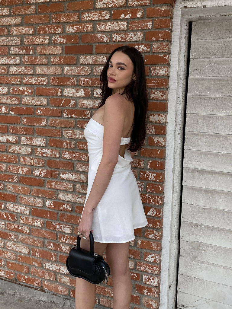 Samantha Mini Dress in White