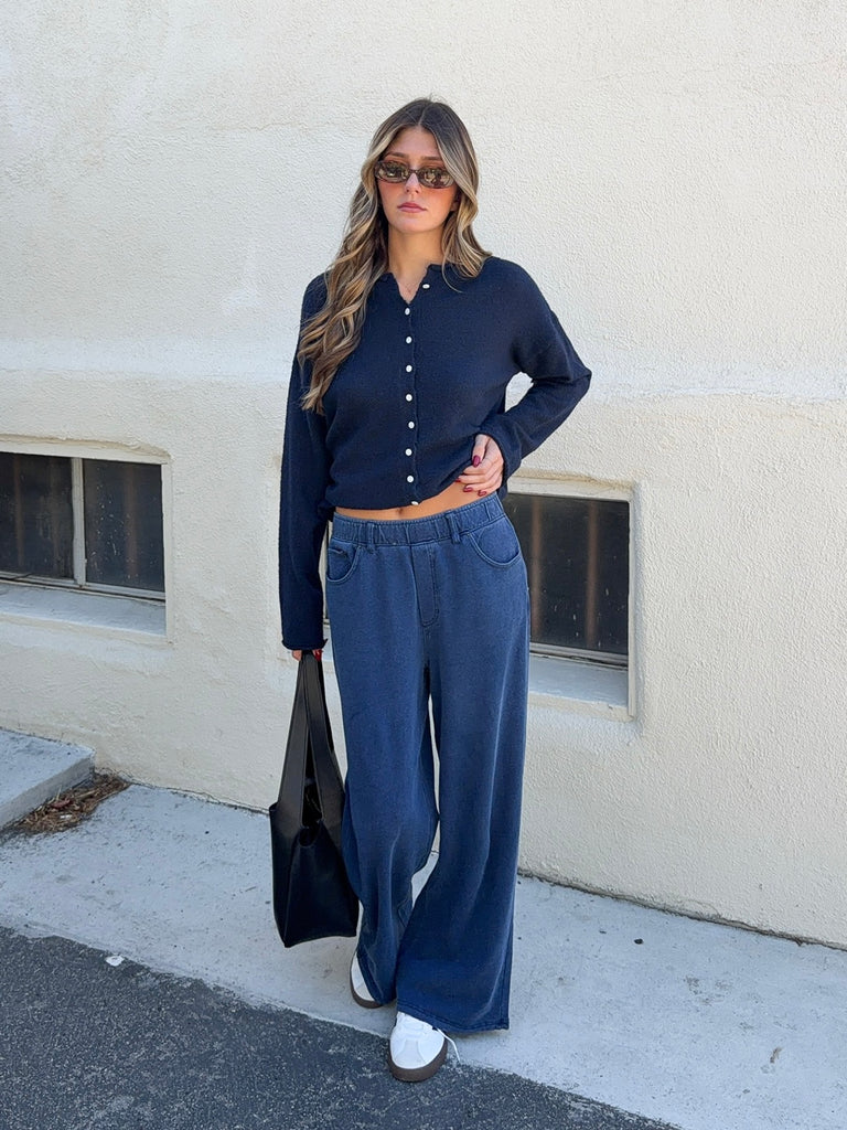 Entourage Knit Denim Pant in Indigo by Z SUPPLY