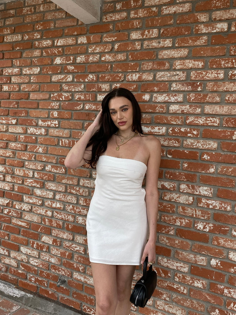 Samantha Mini Dress in White