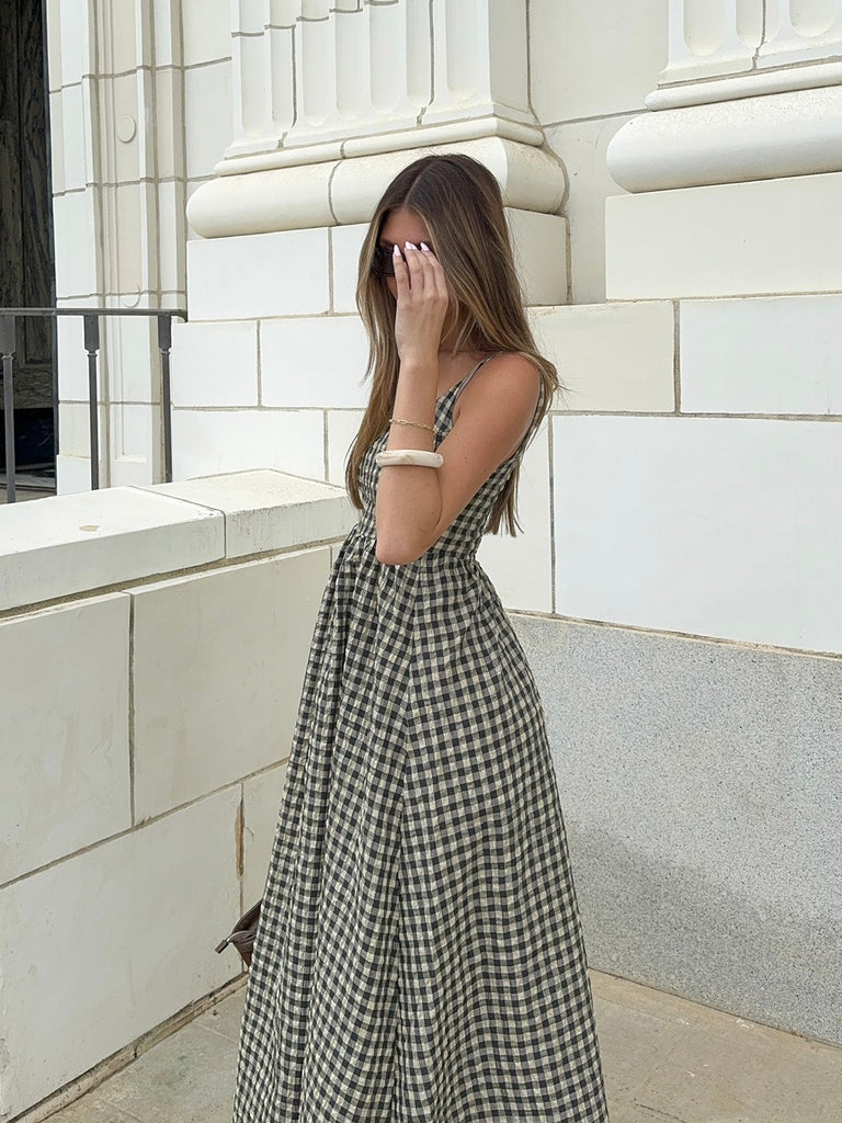 Montana Gingham Maxi Dress