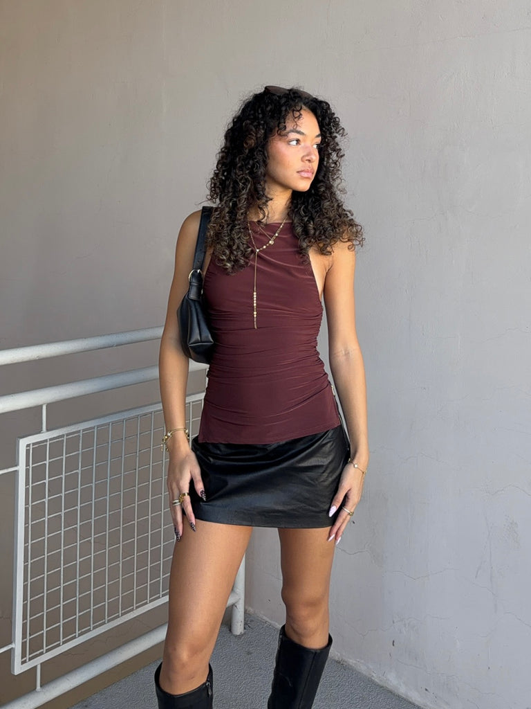 Nikita Tank in Chocolate