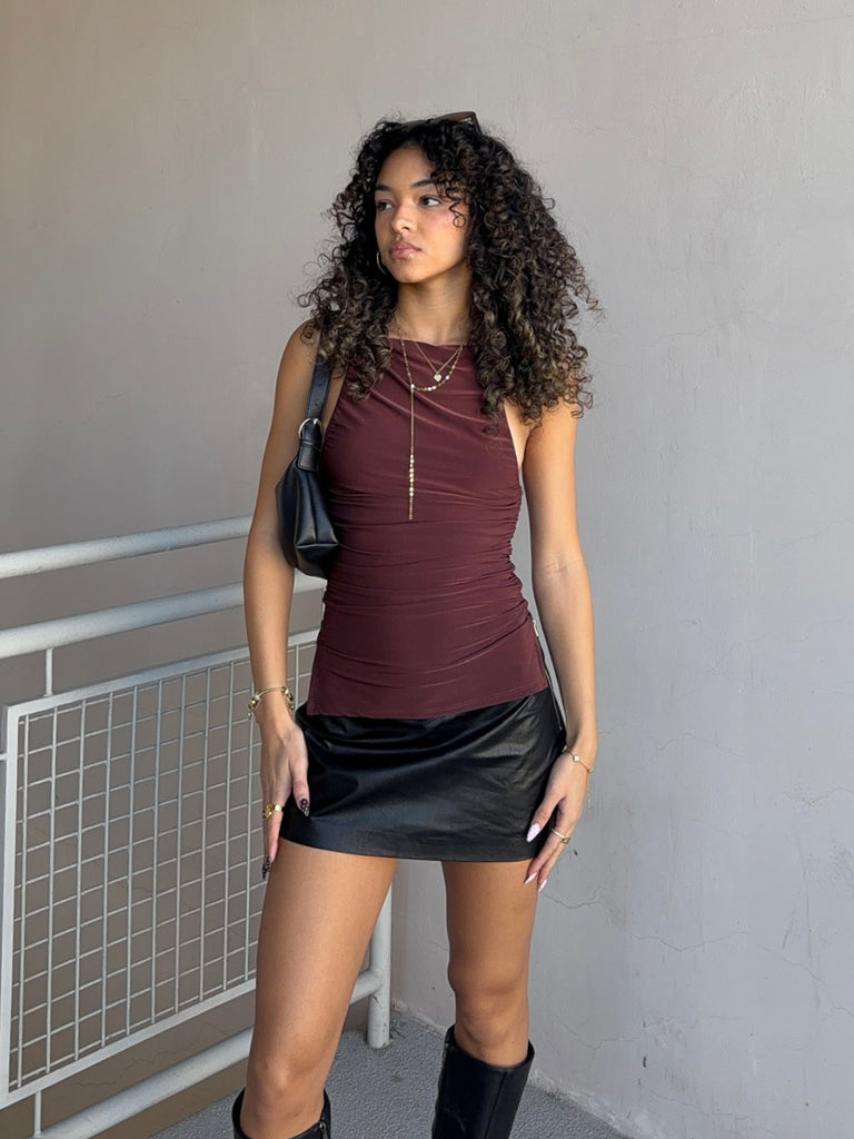 Nikita Tank in Chocolate