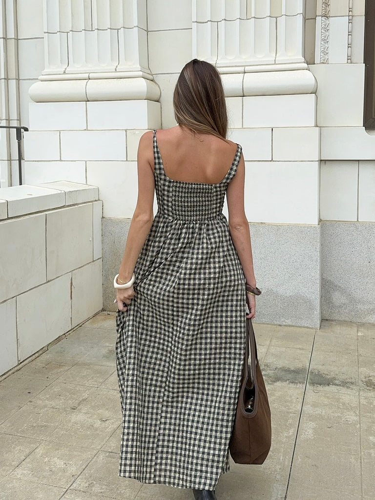 Montana Gingham Maxi Dress