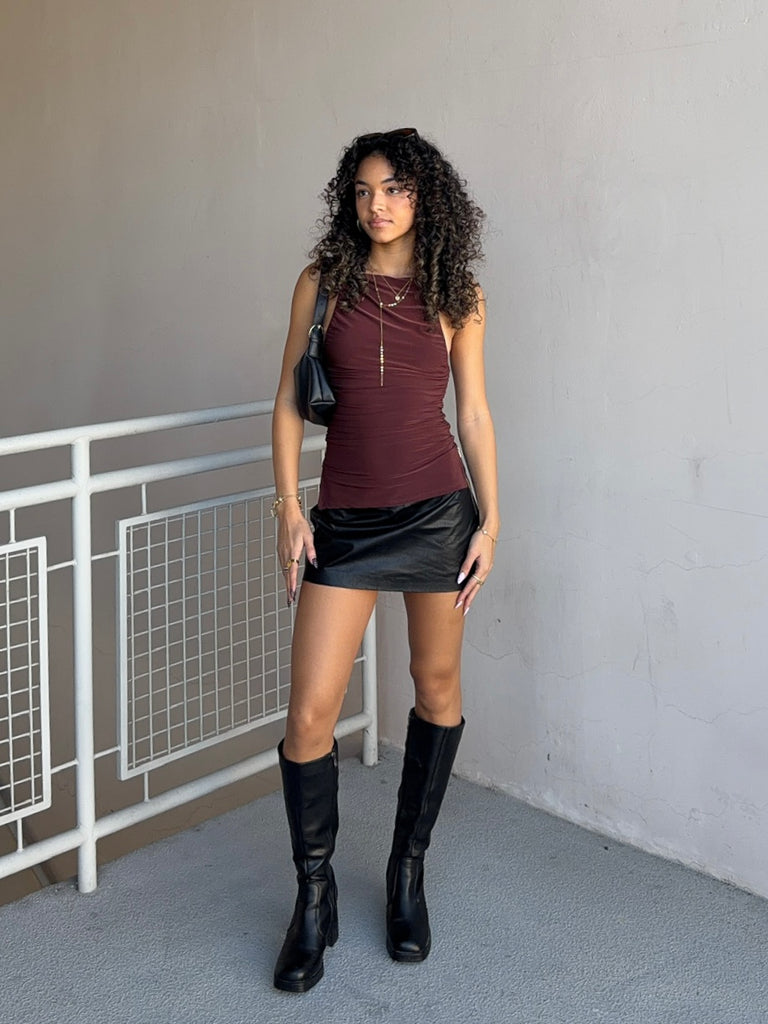 Nikita Tank in Chocolate