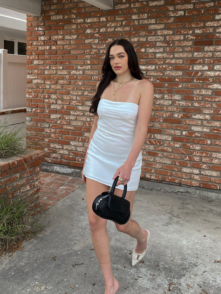 Samantha Mini Dress in White