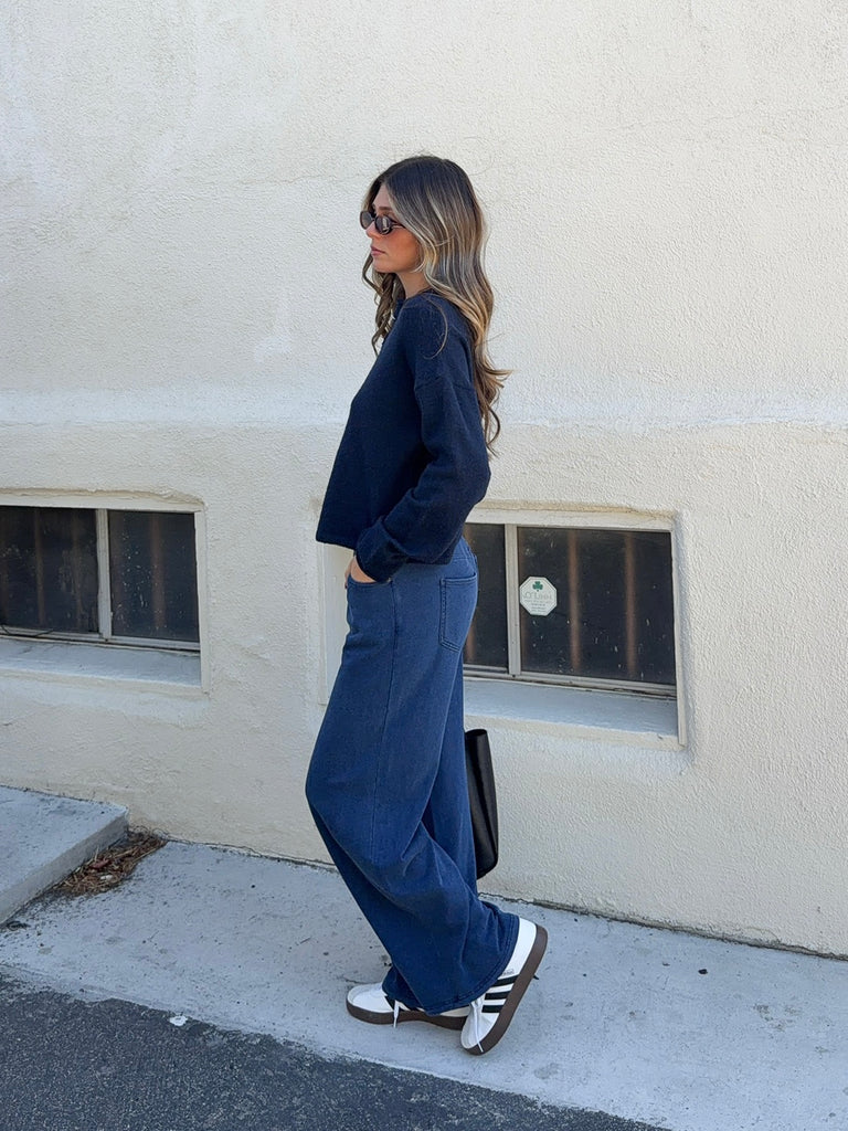 Entourage Knit Denim Pant in Indigo by Z SUPPLY