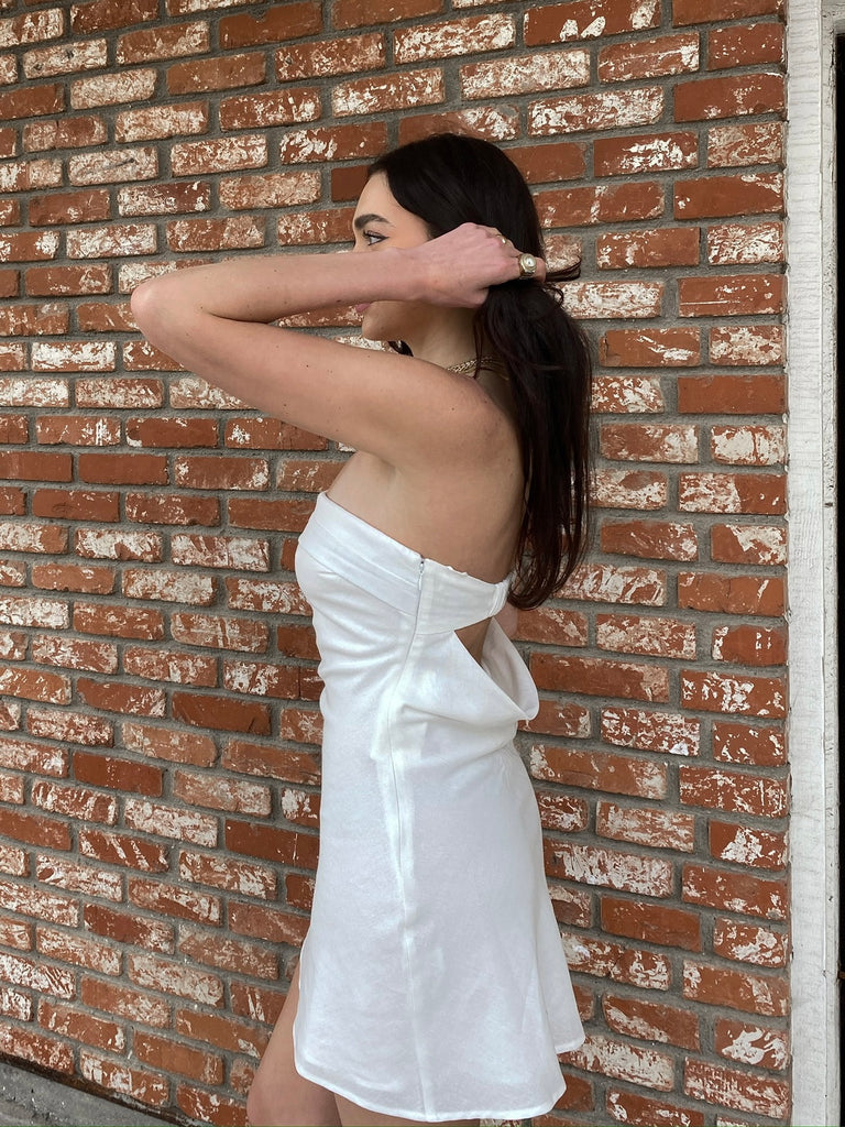 Samantha Mini Dress in White