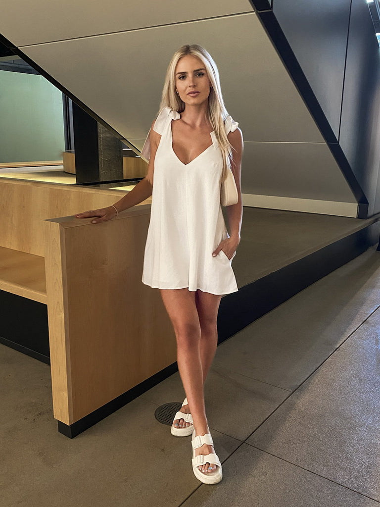 Lulu Romper in White