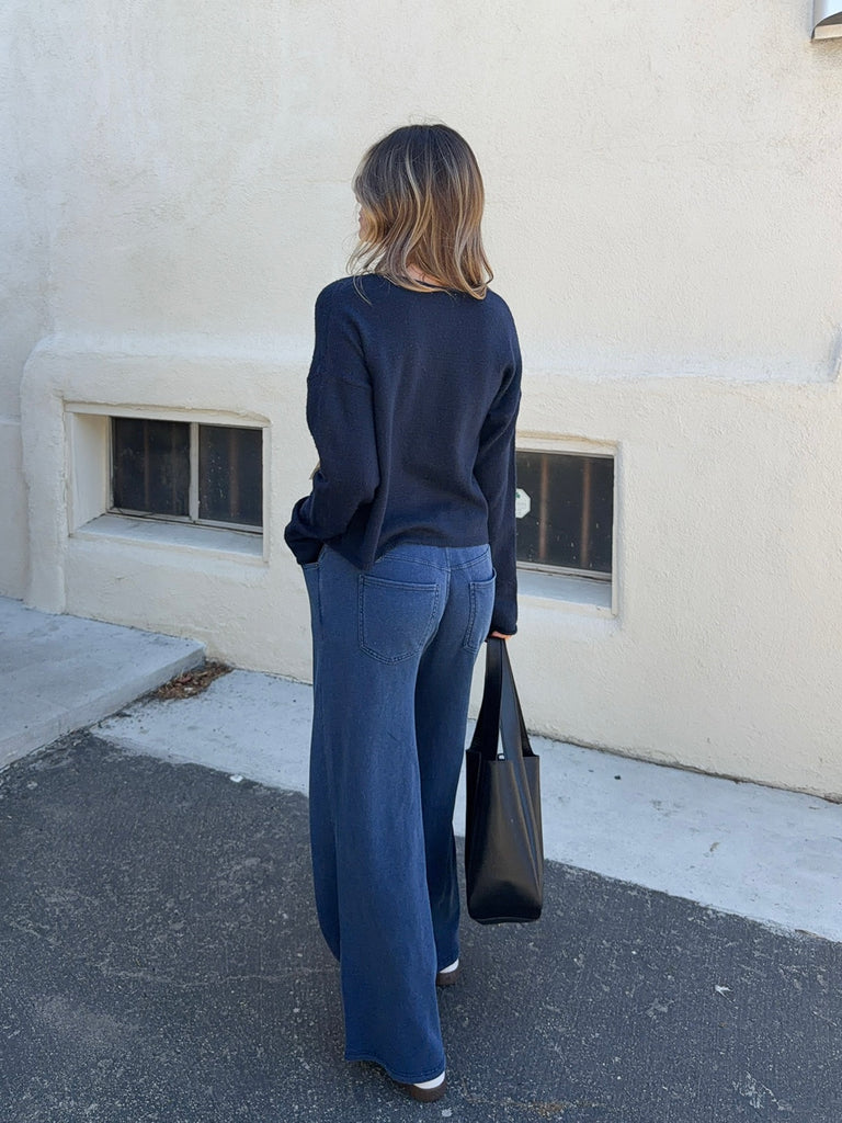 Entourage Knit Denim Pant in Indigo by Z SUPPLY